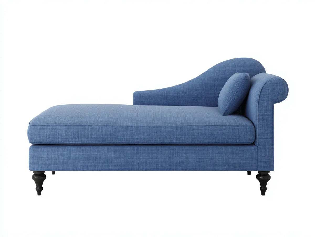 Poltrona reclinabile in tessuto blu 190×85×82 cm - blu - chaise longue moderna