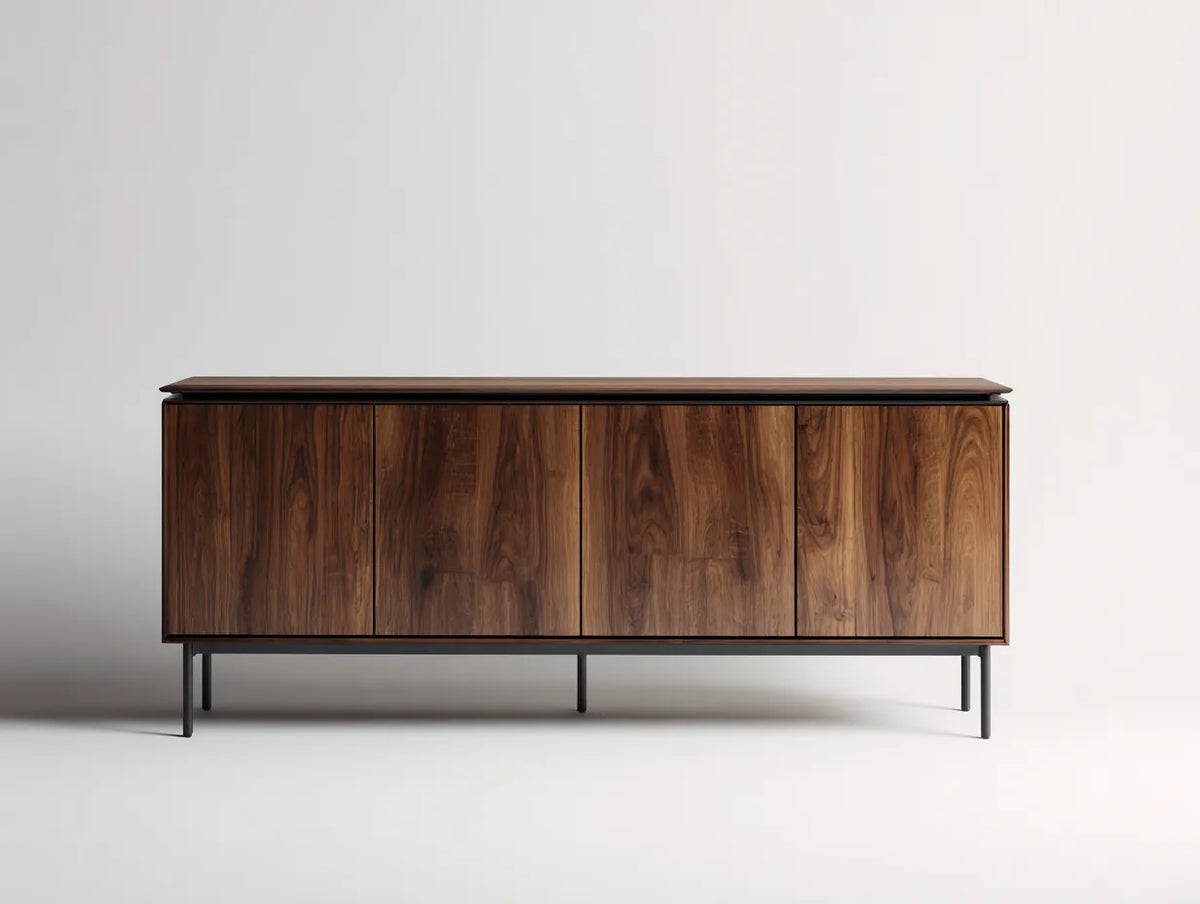 Credenza in legno 180×42×78 cm - marrone - stile moderno per sala da pranzo